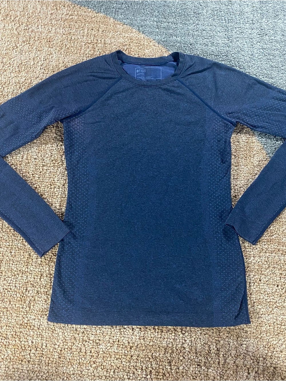 FIGS Salta Performance Underscrub Long Sleeve Shirt Blue XS Professional Medical